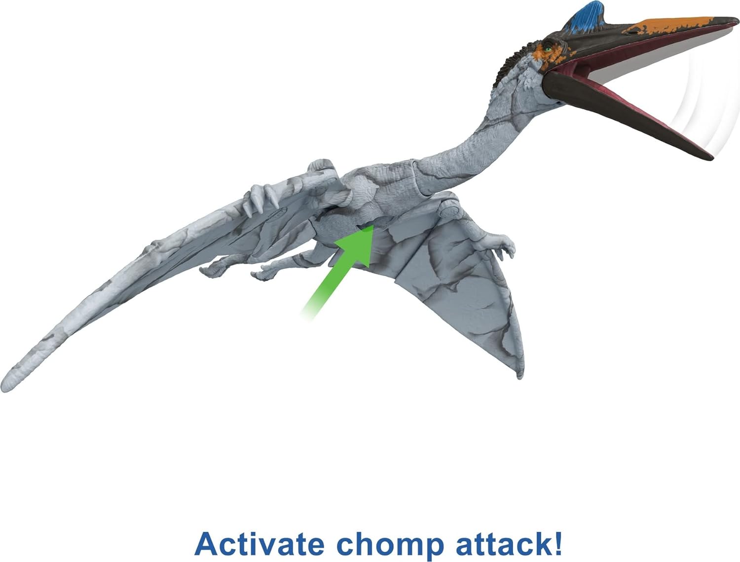 Mattel Jurassic World Dominion Massive Action Quetzalcoatlus Dinosaur Action Figure Toy with Attack Motion, Plus Downloadable App & AR Affordable Price